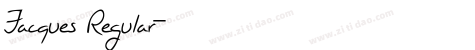 Jacques Regular字体转换